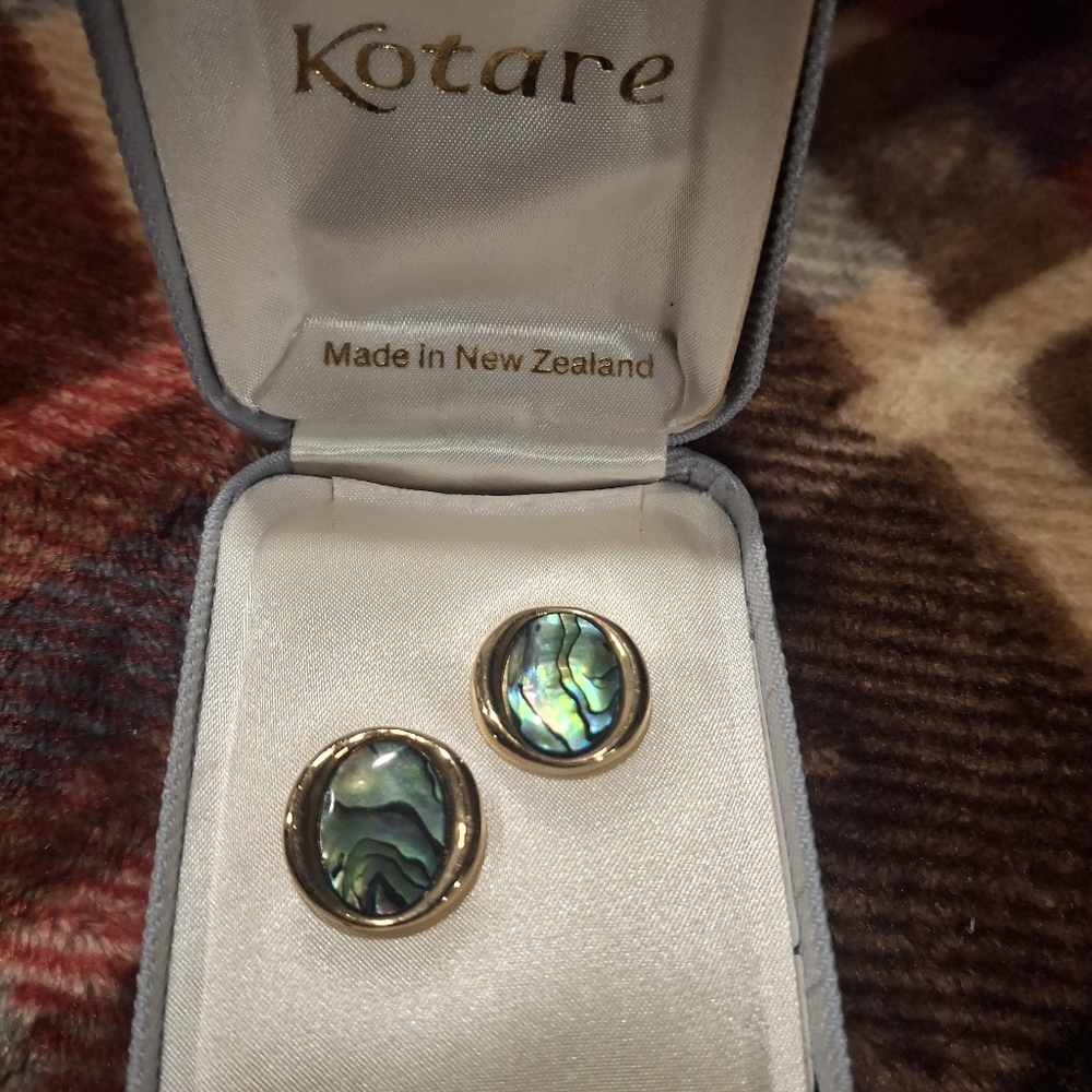 Vintage Abalone Earrings